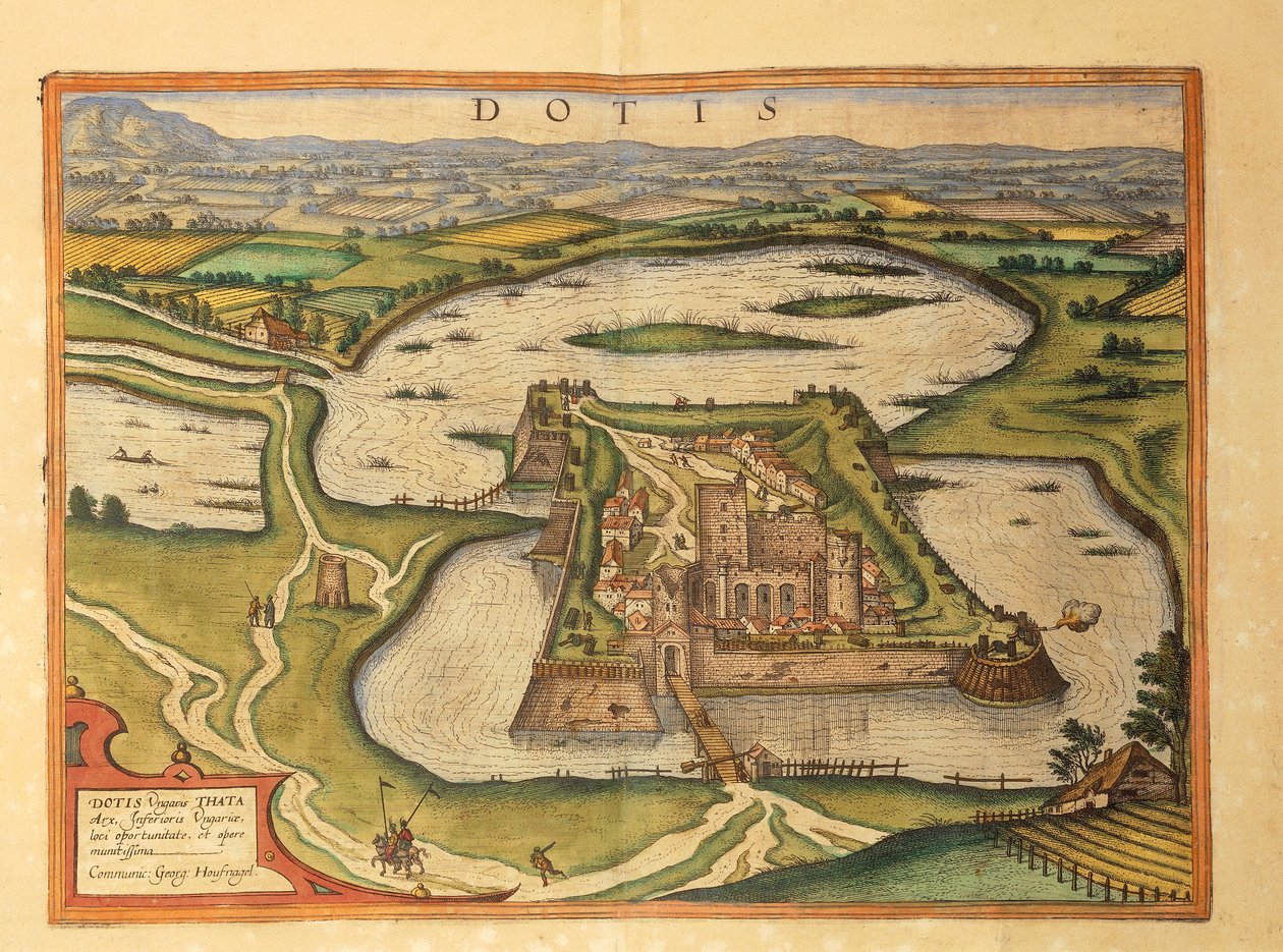 Tata, Dotis fra verdensbyene av Georg Braun av Georg Braun and Hogenberg Franz