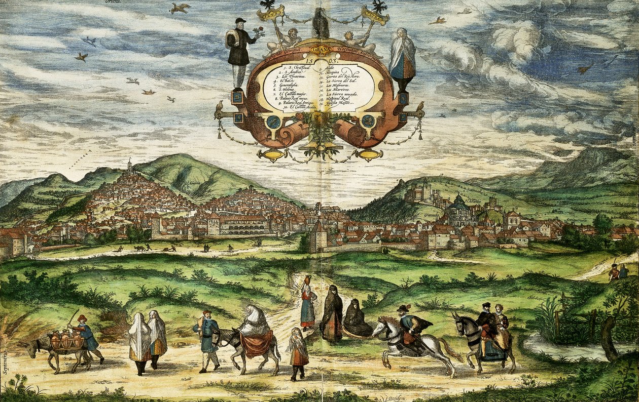 Kart over Granada, fra 