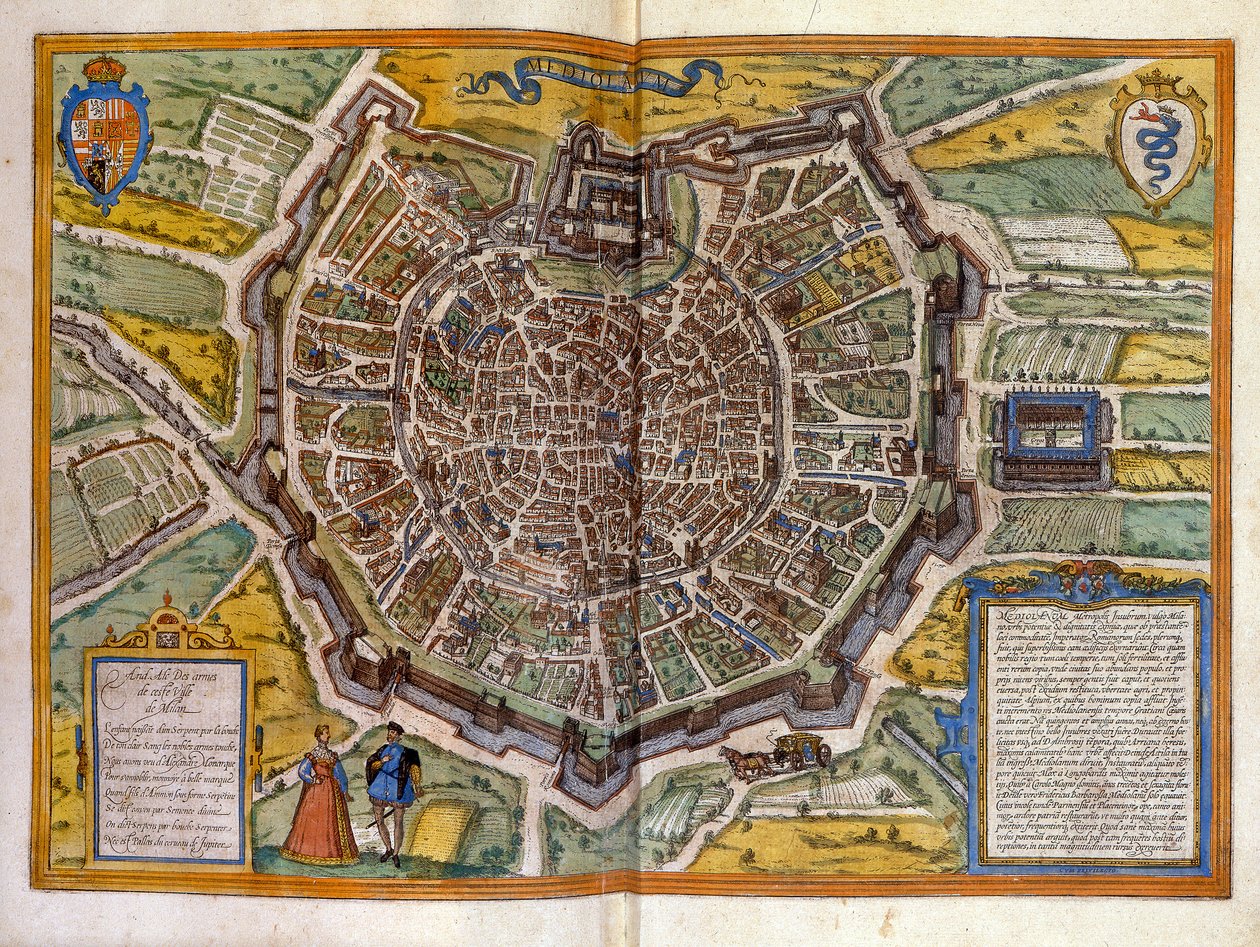 Plan de Milan og 1585 tiré de l