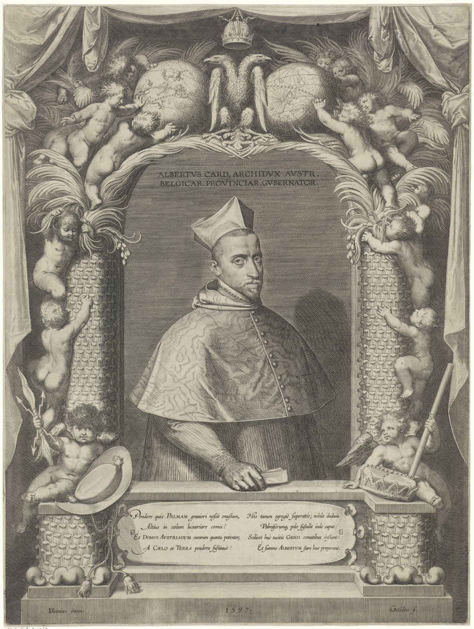 Portrett av Albrecht, erkehertug av Østerrike, i kardinaldrakt av Georg van de Velden
