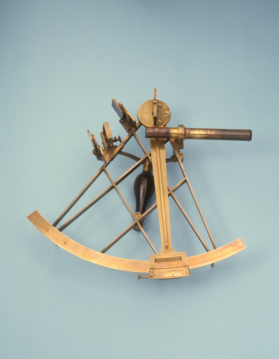 Sextant (messing, tre og glass) av George Adams