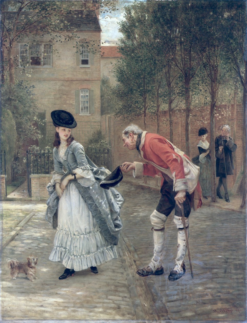Den gamle soldat, 1869 av George Adolphus Storey