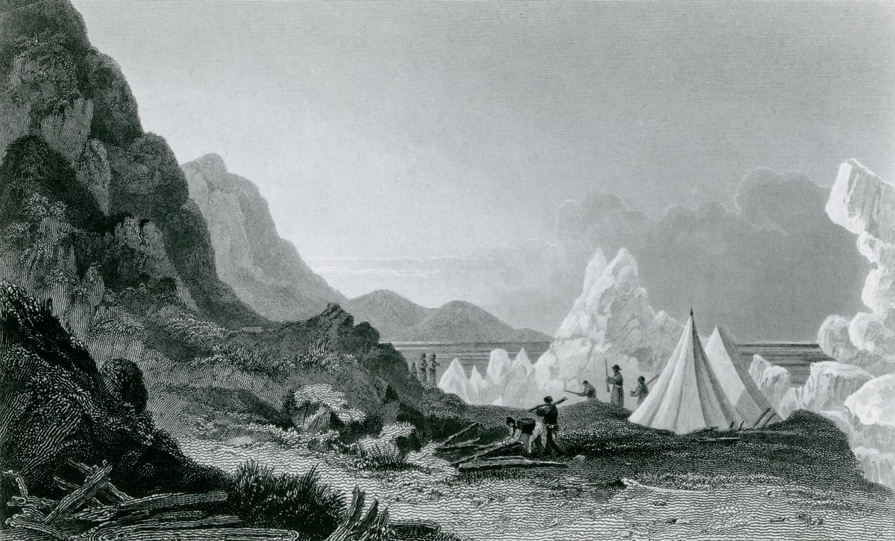 Franklins ekspedisjon ble først arrestert av isen, 1826 av George Back