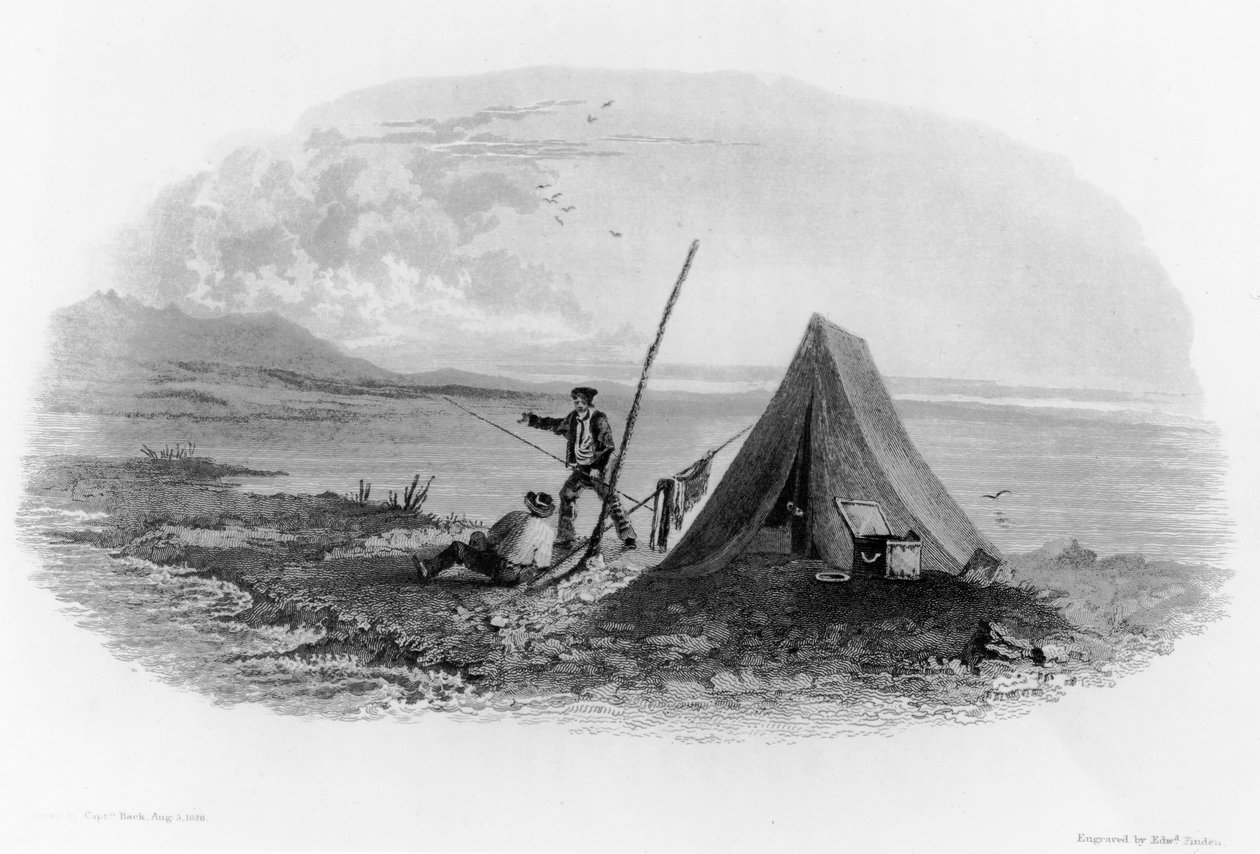 Mount Copleston i Rocky Mountains, 1826 av George Back