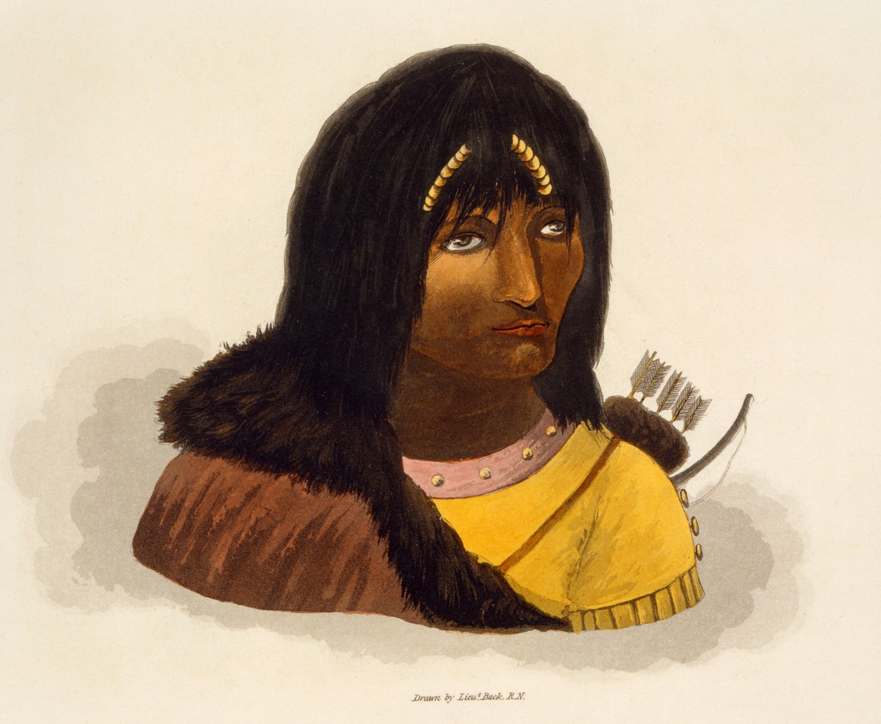 Portrett av en steinindianer, fra 