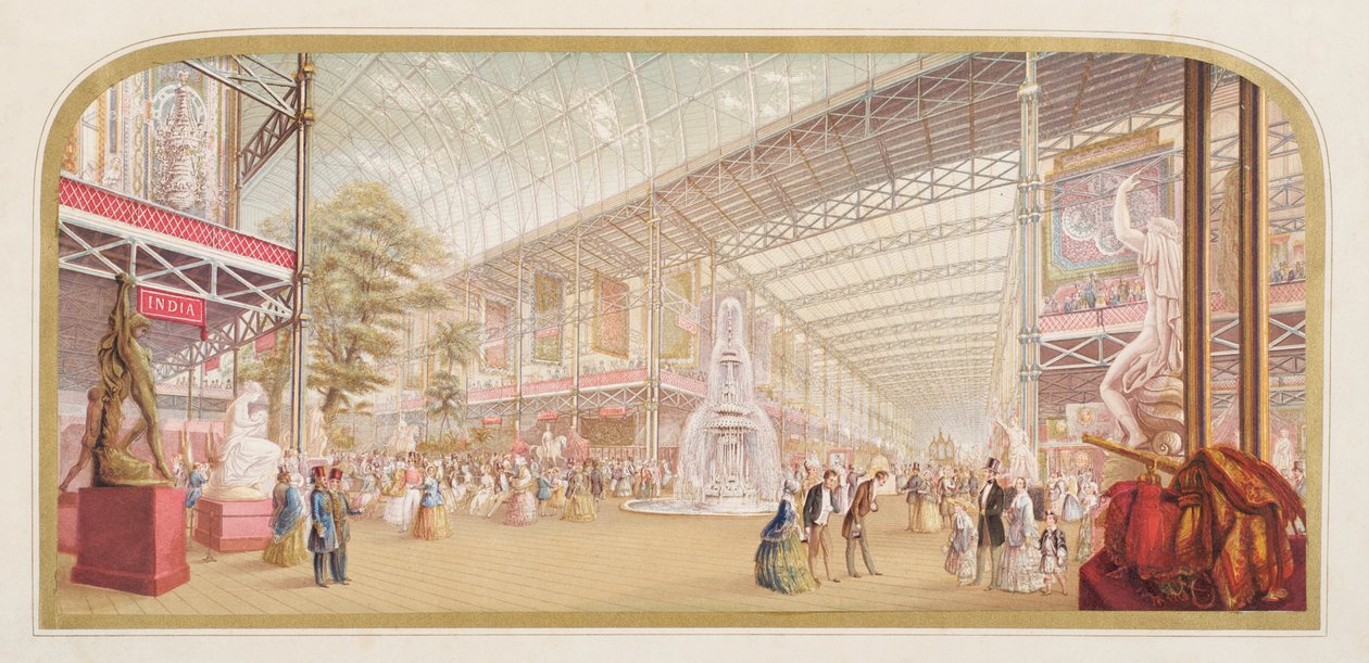 Utstillingen på Crystal Palace, 1851 av George Baxter