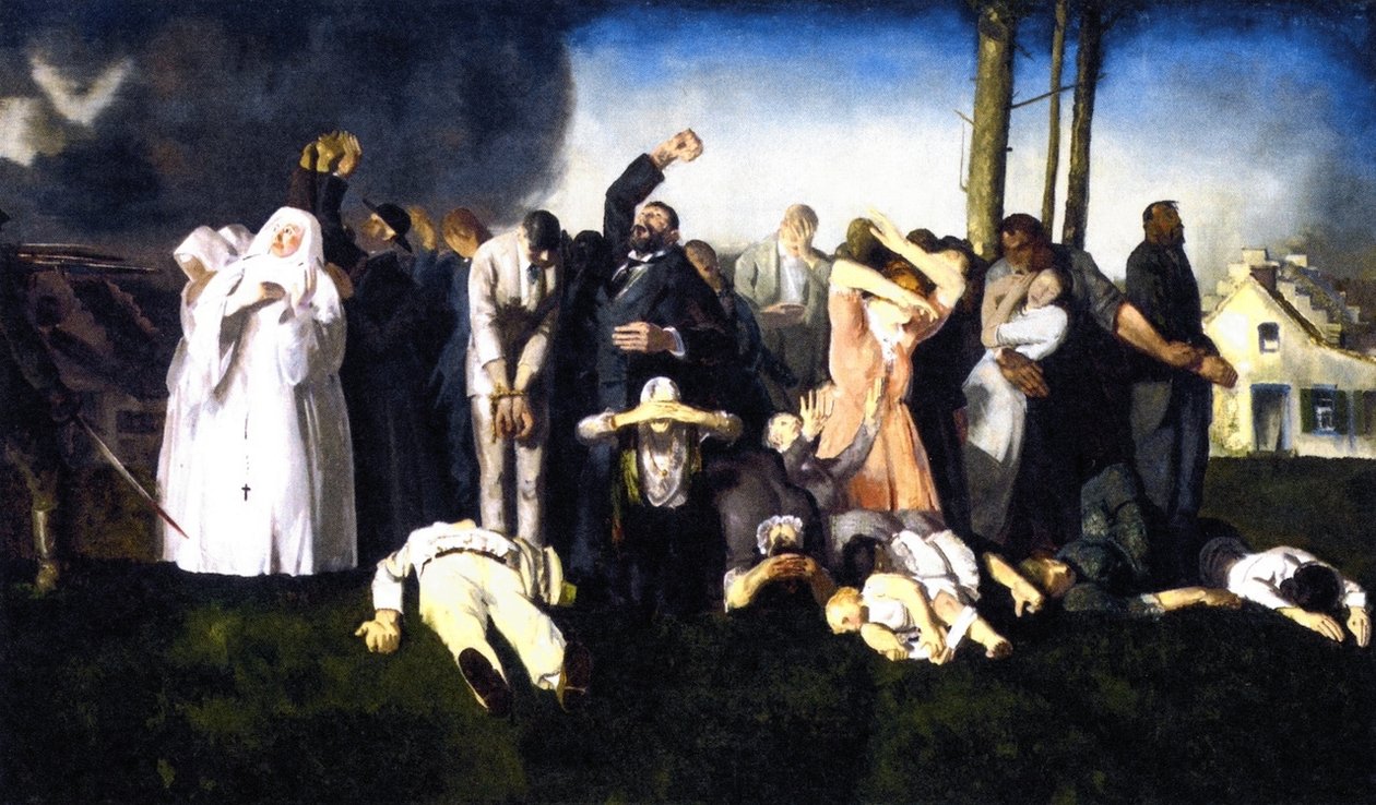 Massakre på Dinantn av George Wesley Bellows