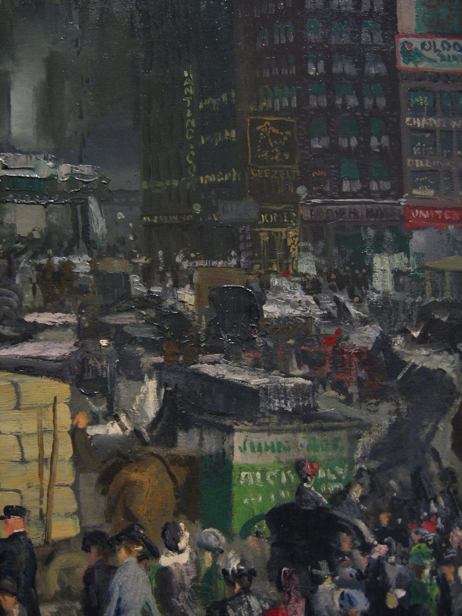 New York -detalj av George Wesley Bellows