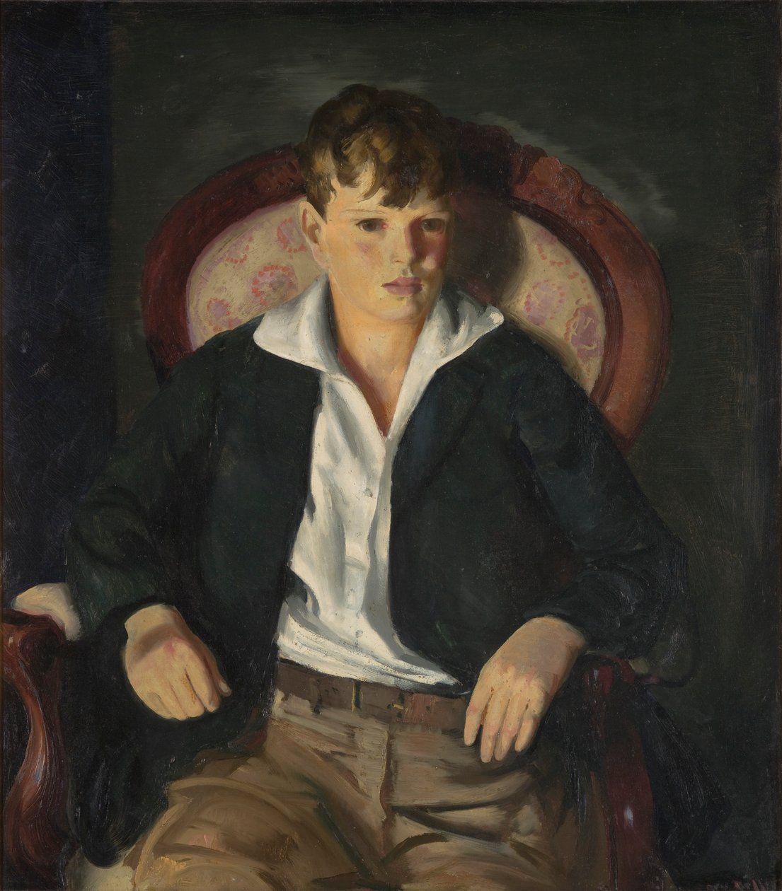 Portrett av en gutt / Meredith Hare av George Wesley Bellows