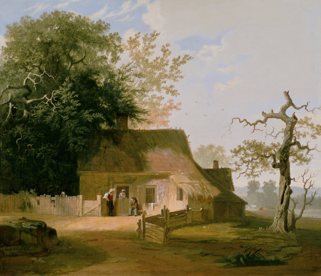 Cottage Scenery, 1845 av George Caleb Bingham
