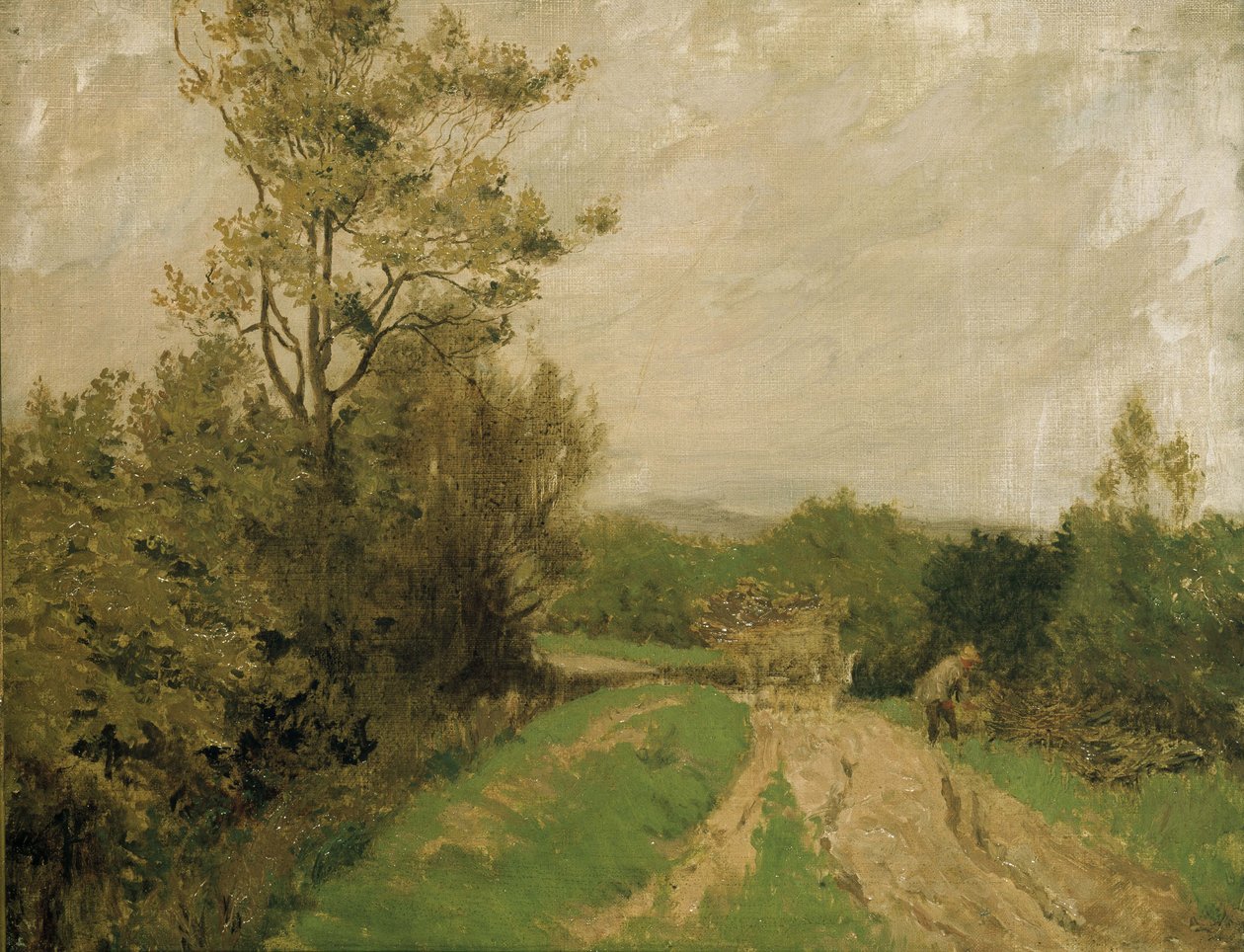 Scene på Otmoor, 1912 av George Carline