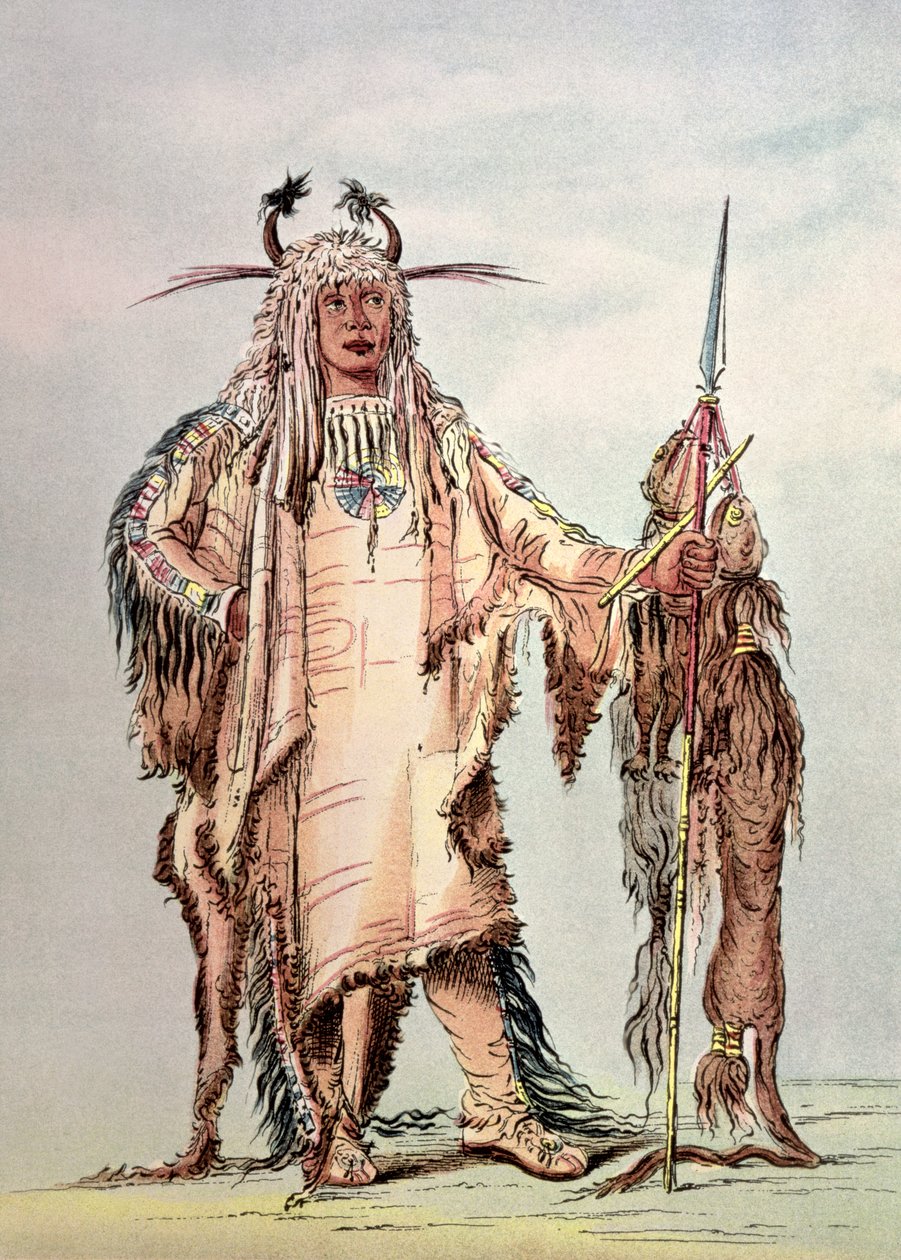 Blackfoot Indian Pe-Toh-Pee-Kiss, The Eagle Ribs av George Catlin