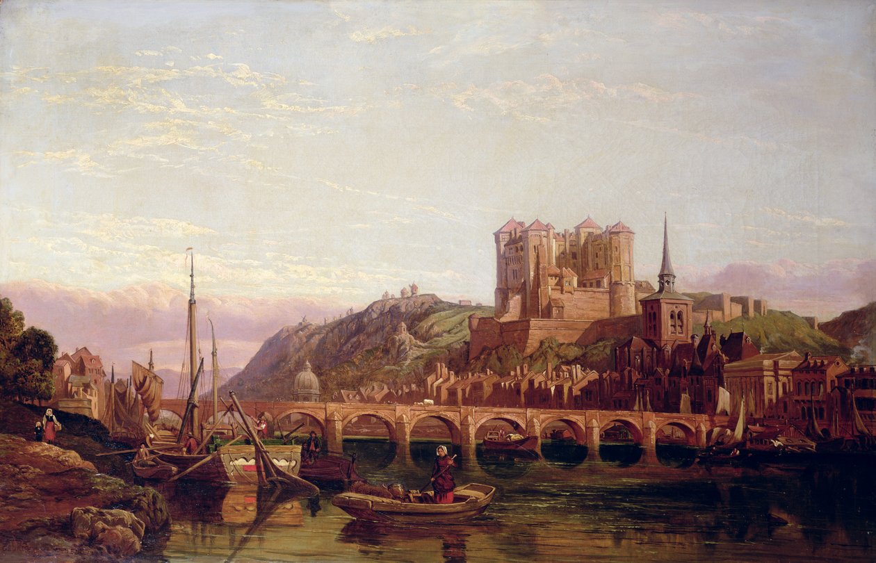 Saumur, ved Loiredalen av George Clarkson Stanfield