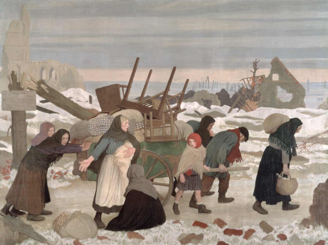 Tilbake til det gjenerobrede land, ca. 1918 av George Clausen