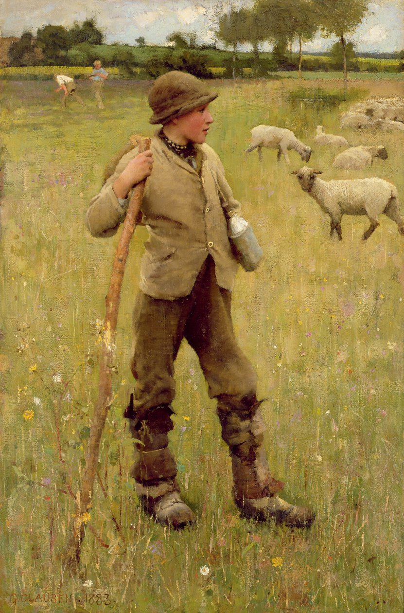 Hyrdegutten, 1883 av George Clausen