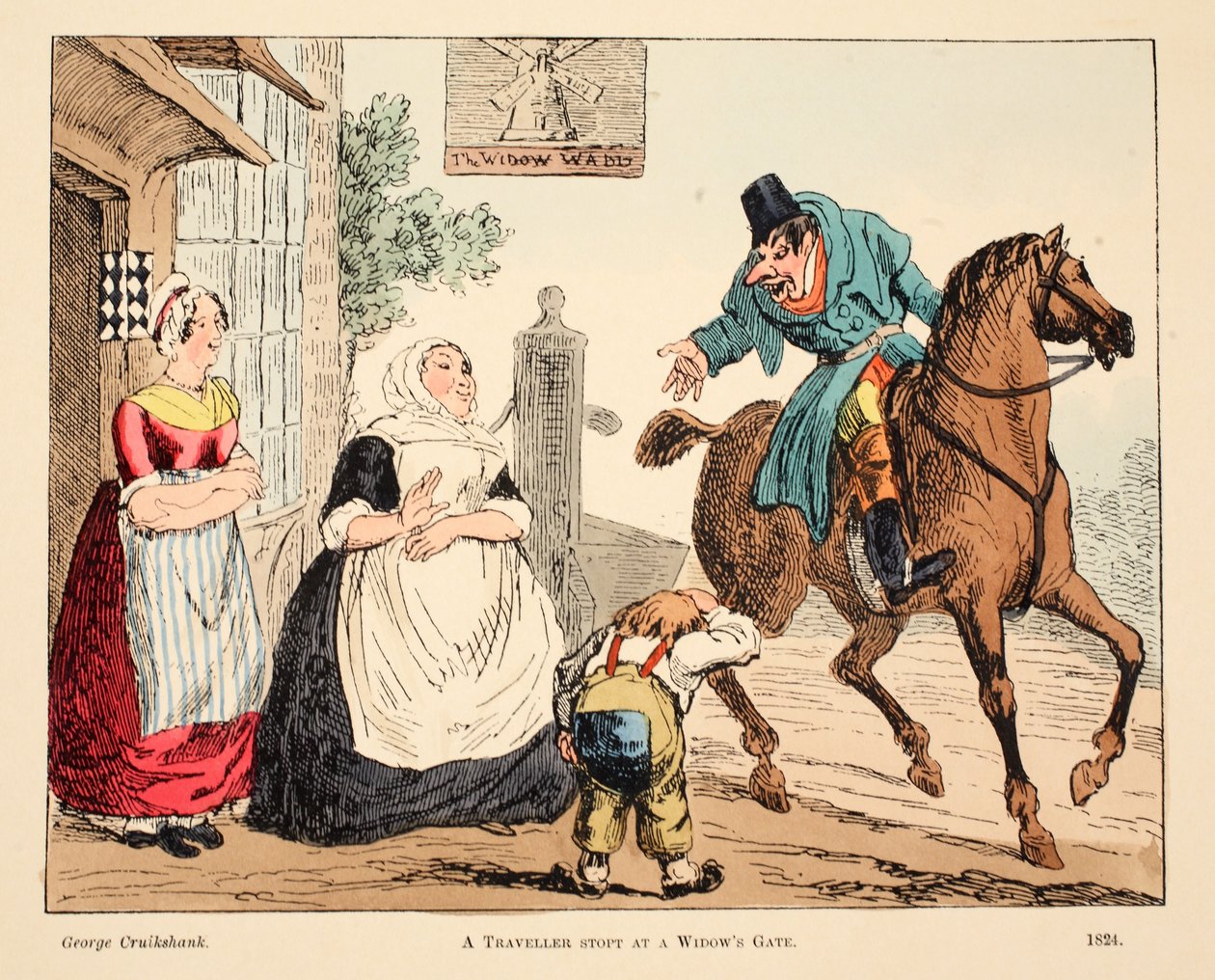A Traveler Stopt at a Widow