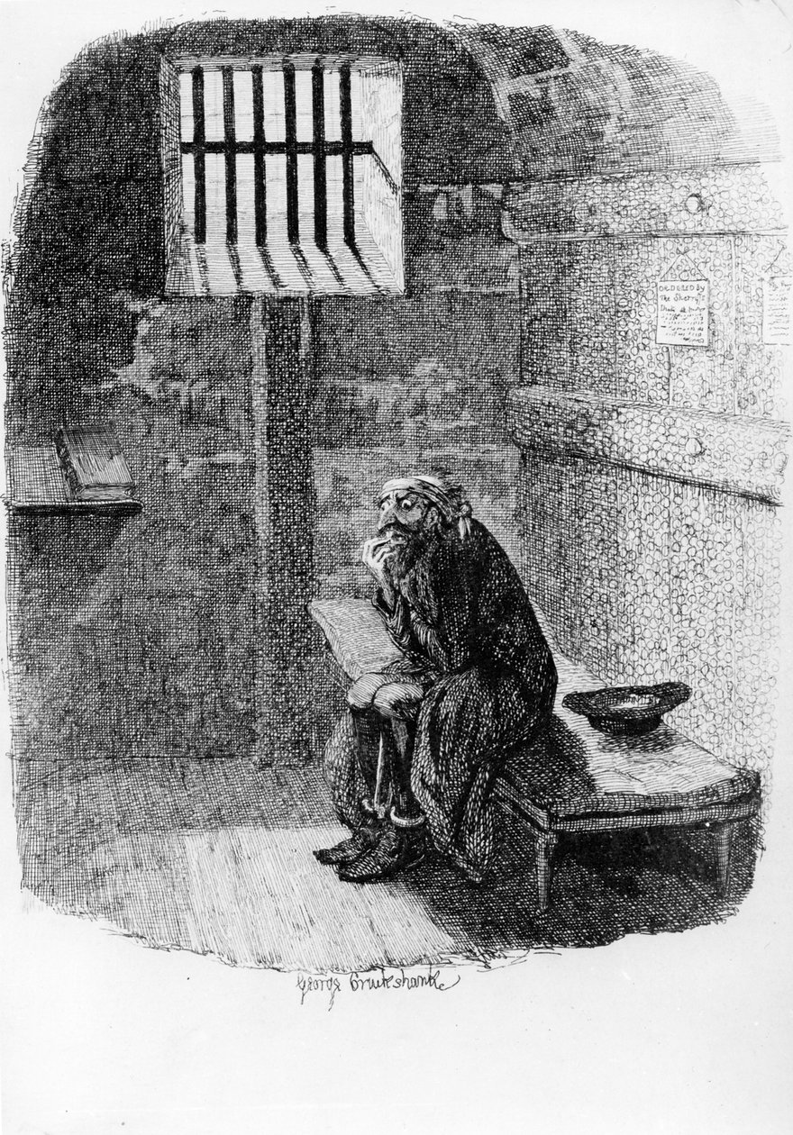 Fagin in the Condemned Cell, illustrasjon fra 