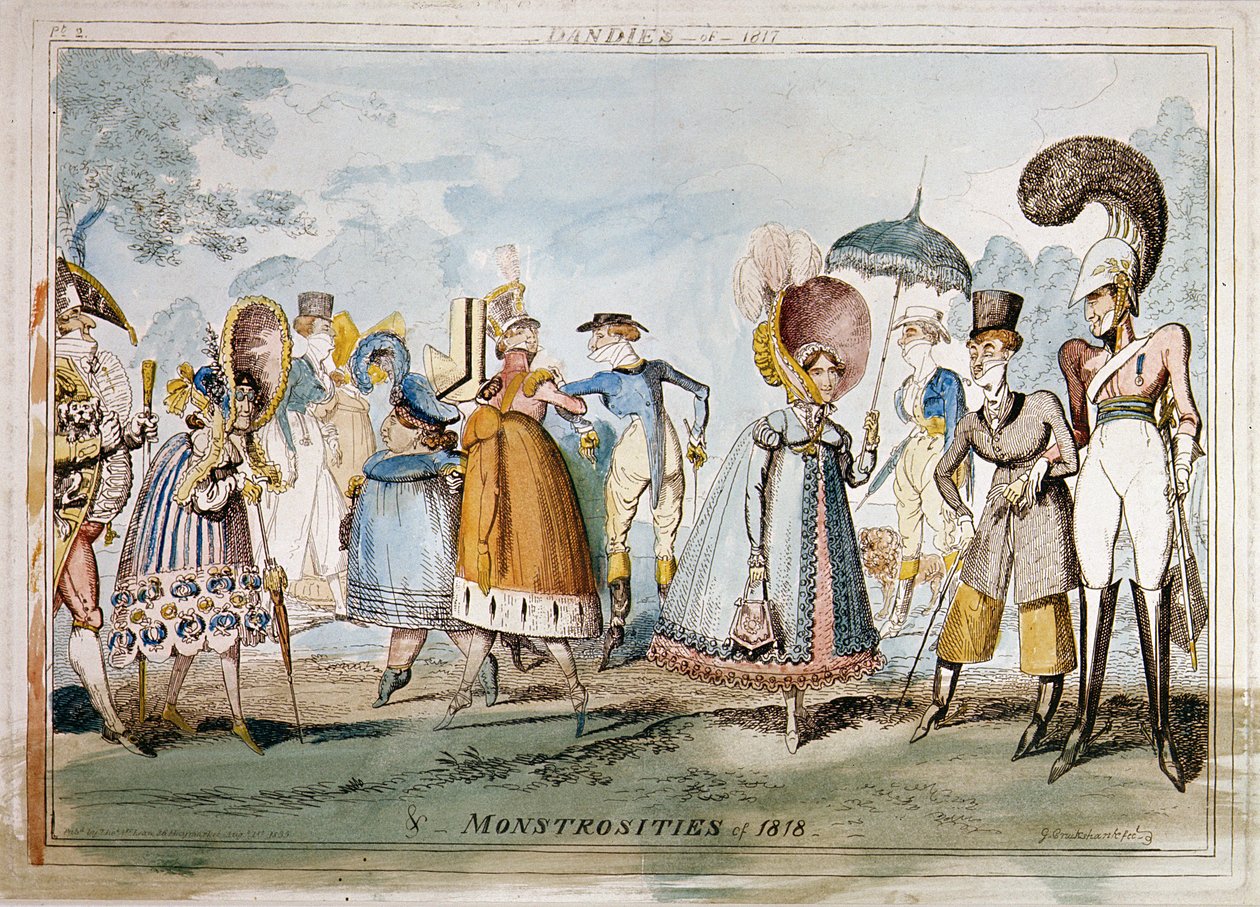 Uhyrligheter fra 1818, av George Cruikshank