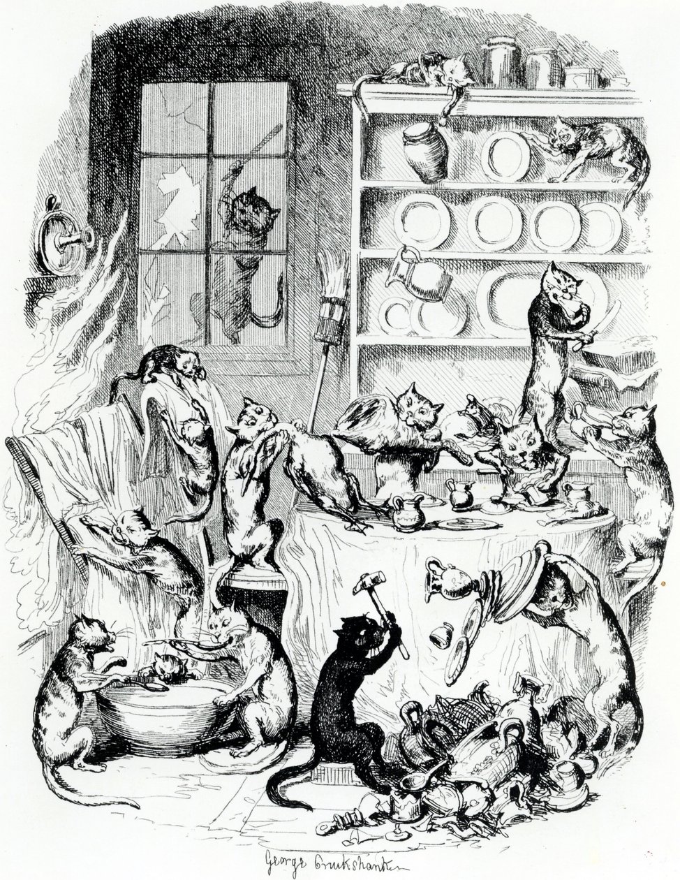 PrintBook Illustration, 1847 av George Cruikshank
