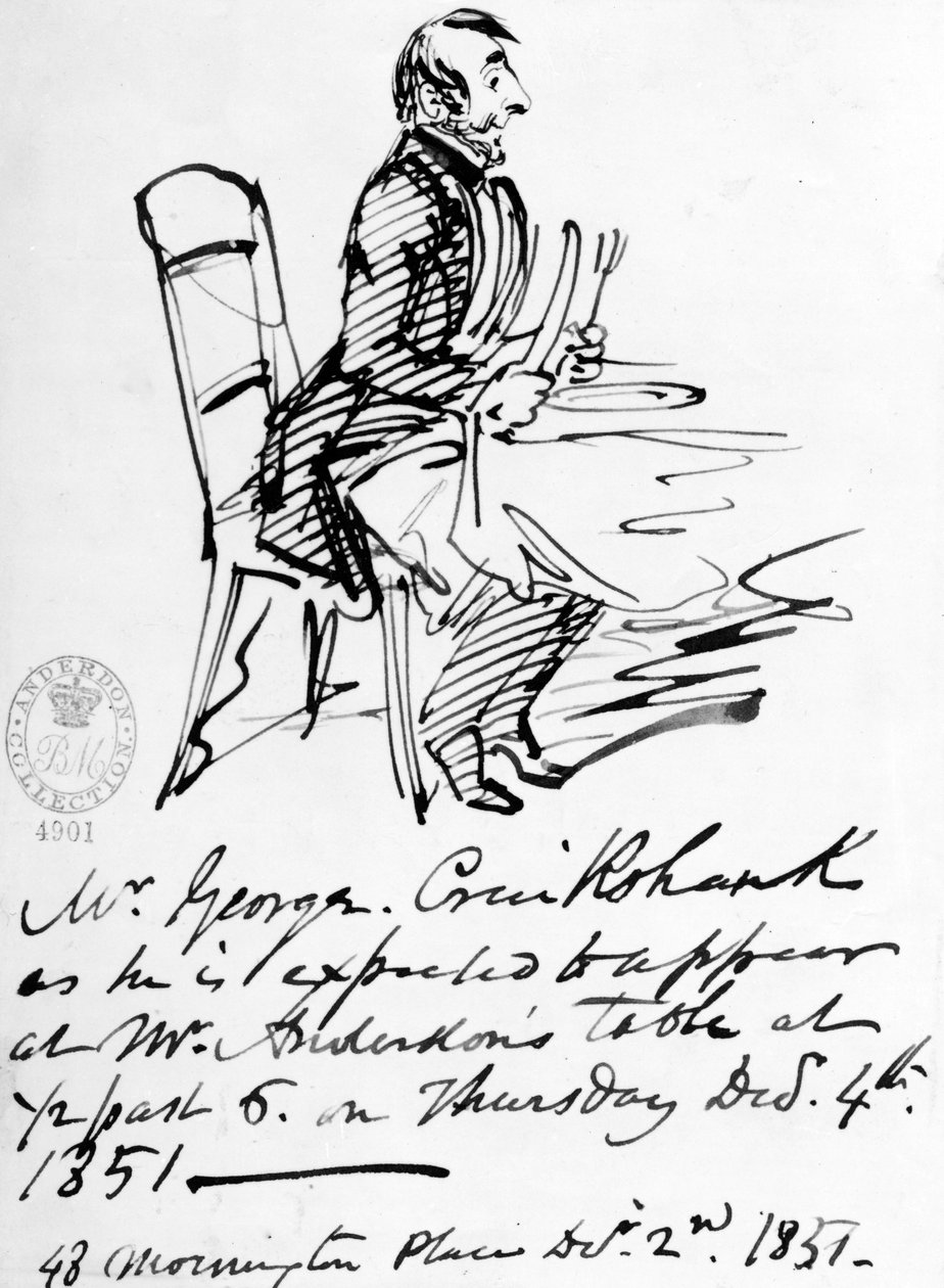 Klar til middag, (tegning) av George Cruikshank