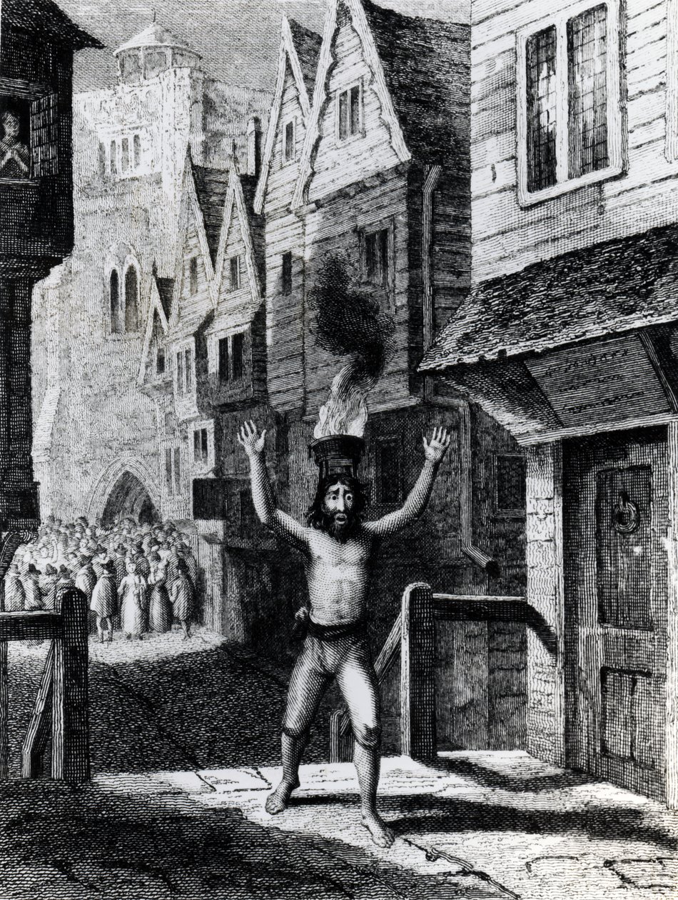 Solomon Eagle, gravert av Davenport, utgitt av Thomas Tegg and Son, 1835 av George Cruikshank