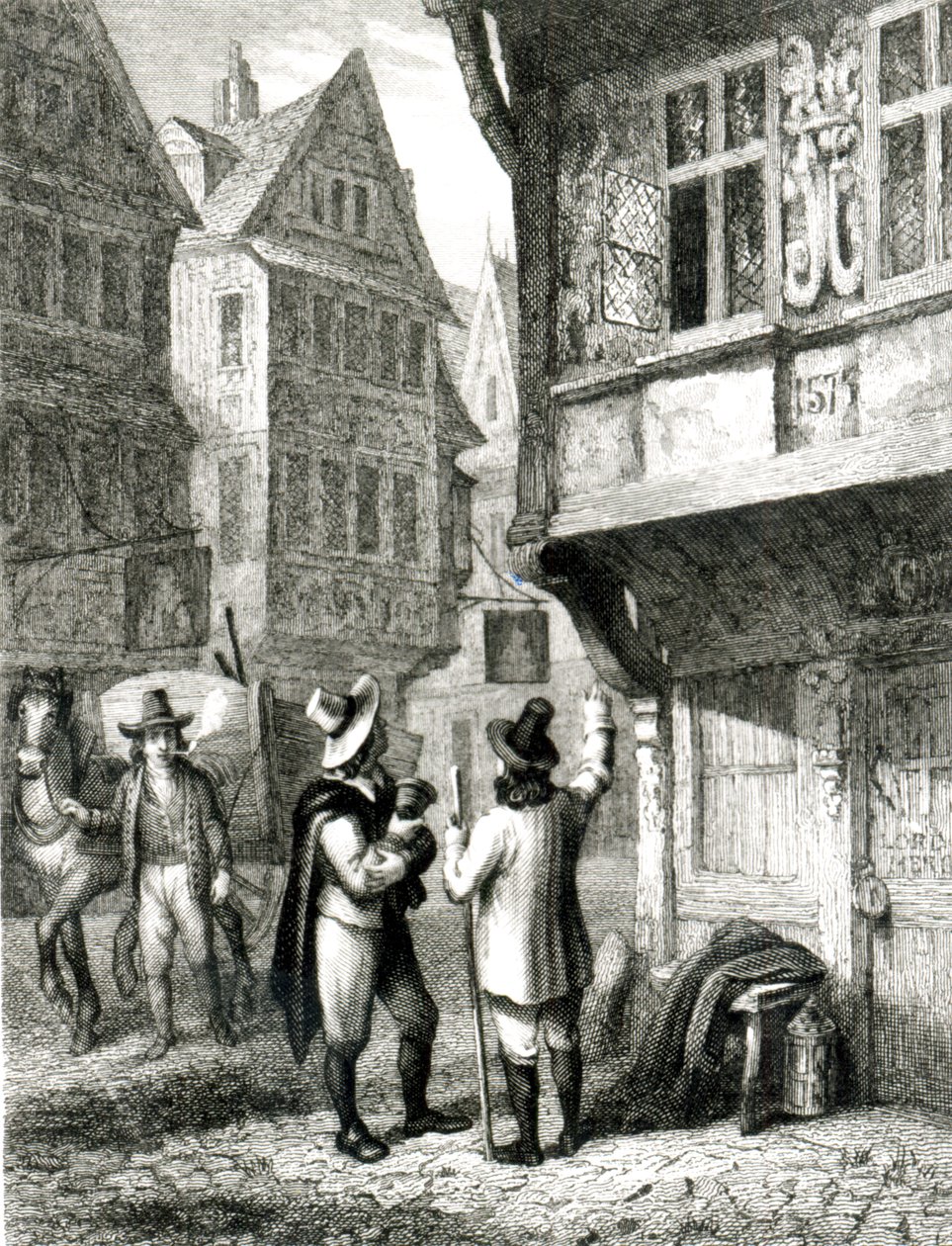 The Dead Cart, gravert av Davenport, 1. juli 1835 av George Cruikshank