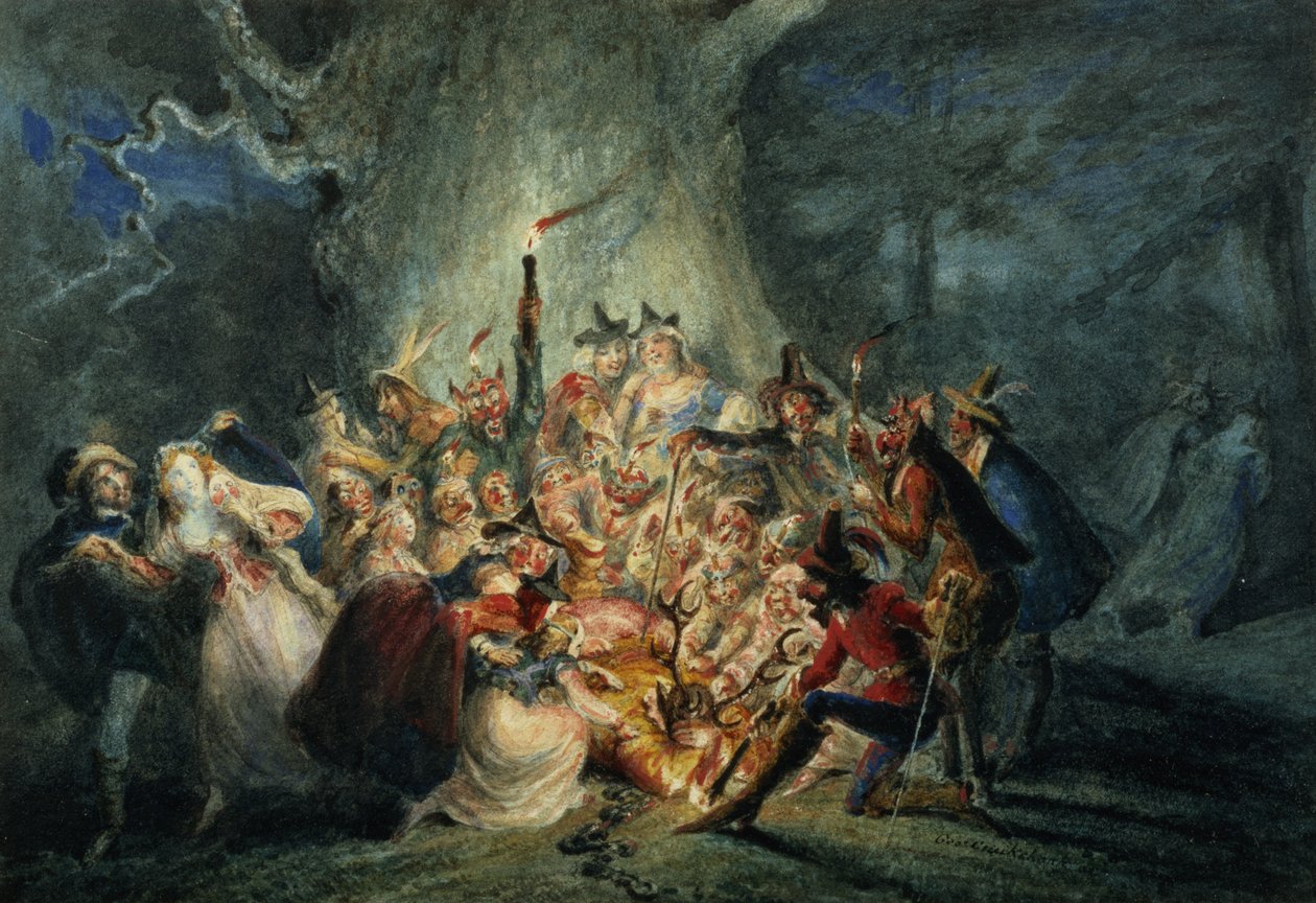 The Merry Wives of Windsor, Act V Scene 5 av George Cruikshank