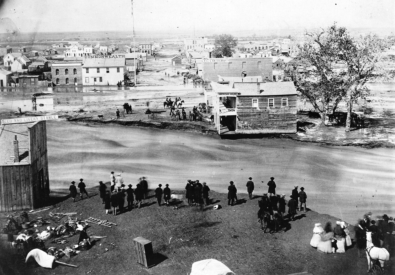 The Great Flood, Denver, Colorado, 19. mai 1864 av George D. Wakely