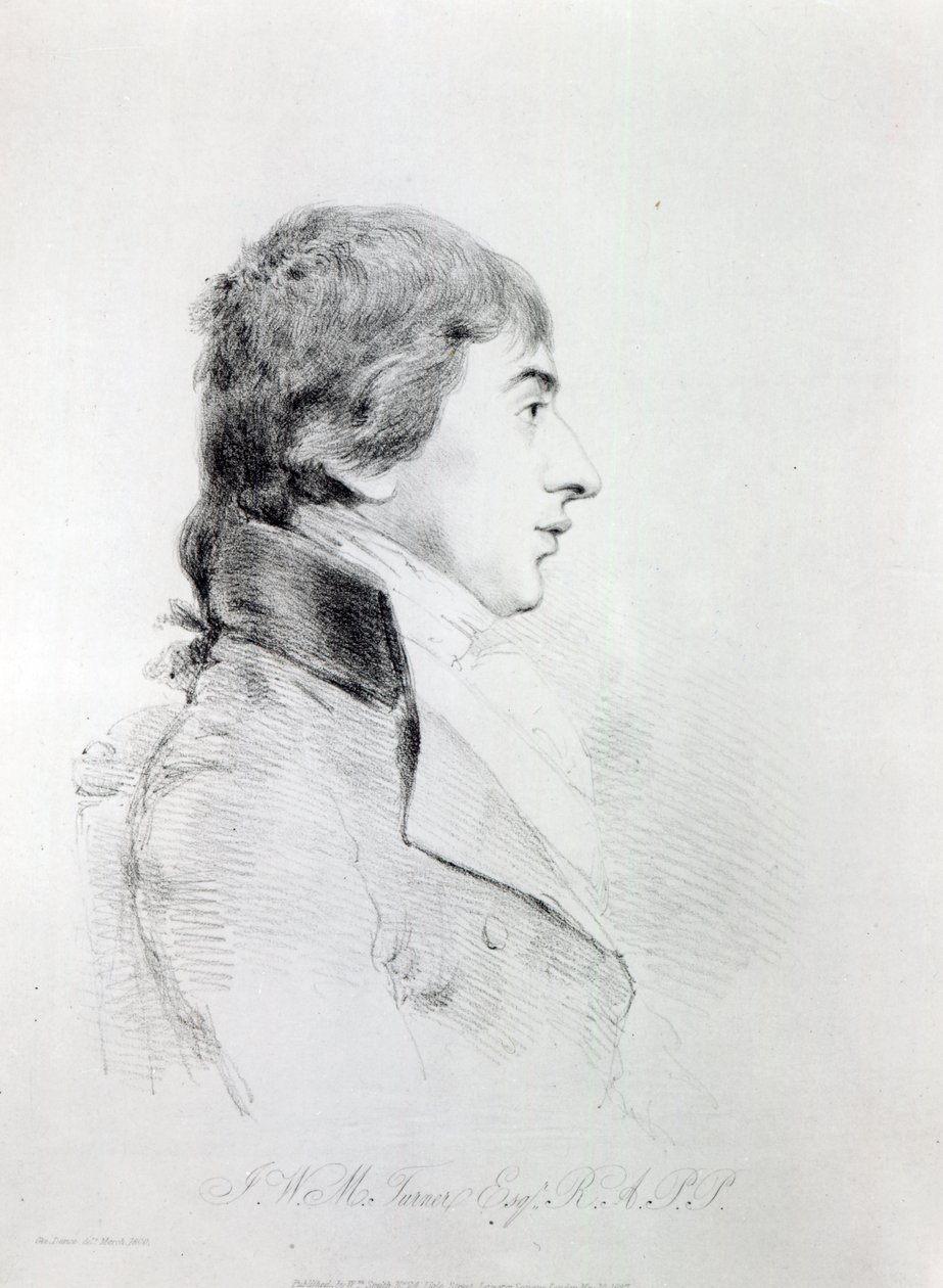 Joseph Mallord William Turner R.A., gravert av William Daniell, 1827 av George Dance