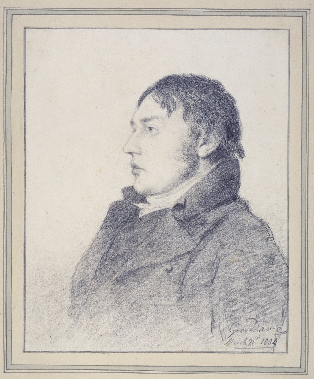 Samuel Taylor Coleridge, 21. mars 1804 av George Dance