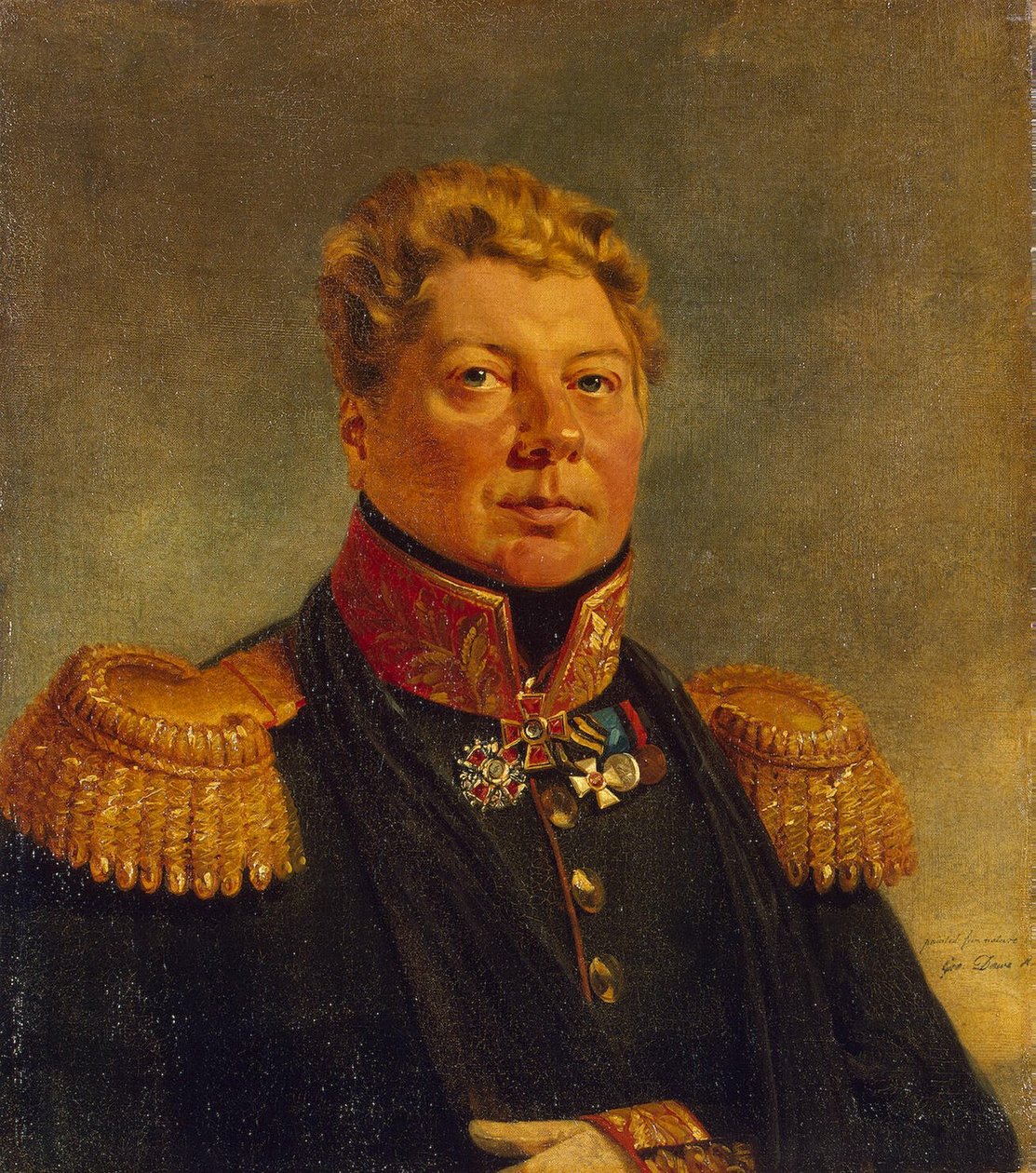 Fyodor Evstafievich Knyper (1768 - 04/02/1850) russisk general av George Dawe