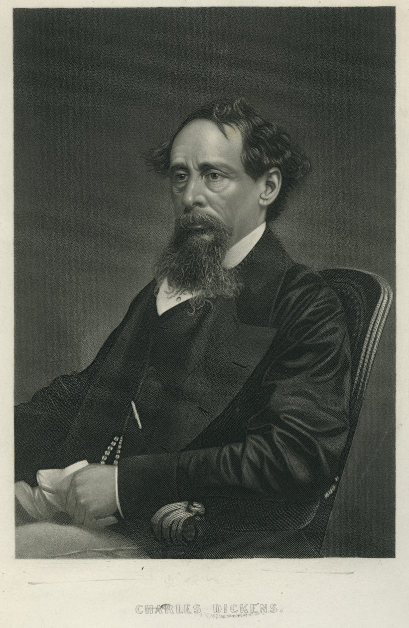 Charles Dickens, ca. 1865 (mezzotint) av George Edward Perine