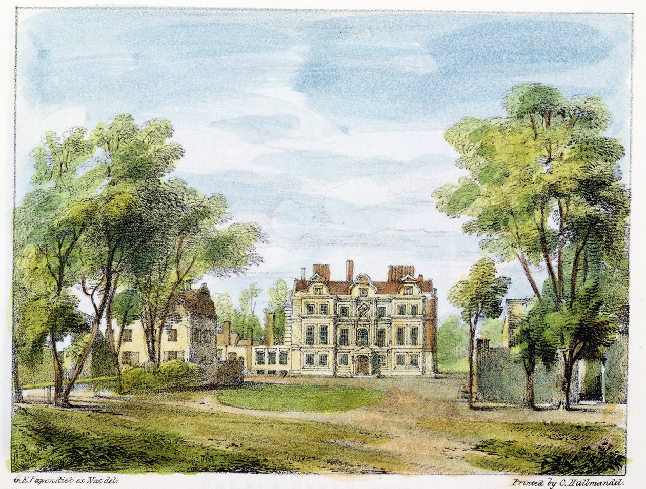 South Front, Old Palace, Kew Gardens, plate 2 fra 