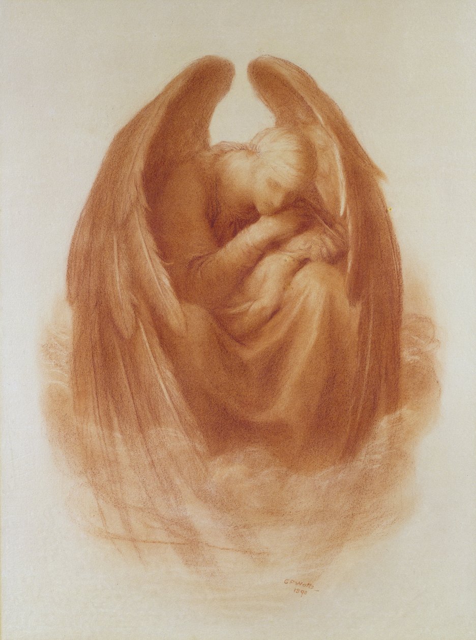 Death Crowning Innocence, 1890 av George Frederick Watts
