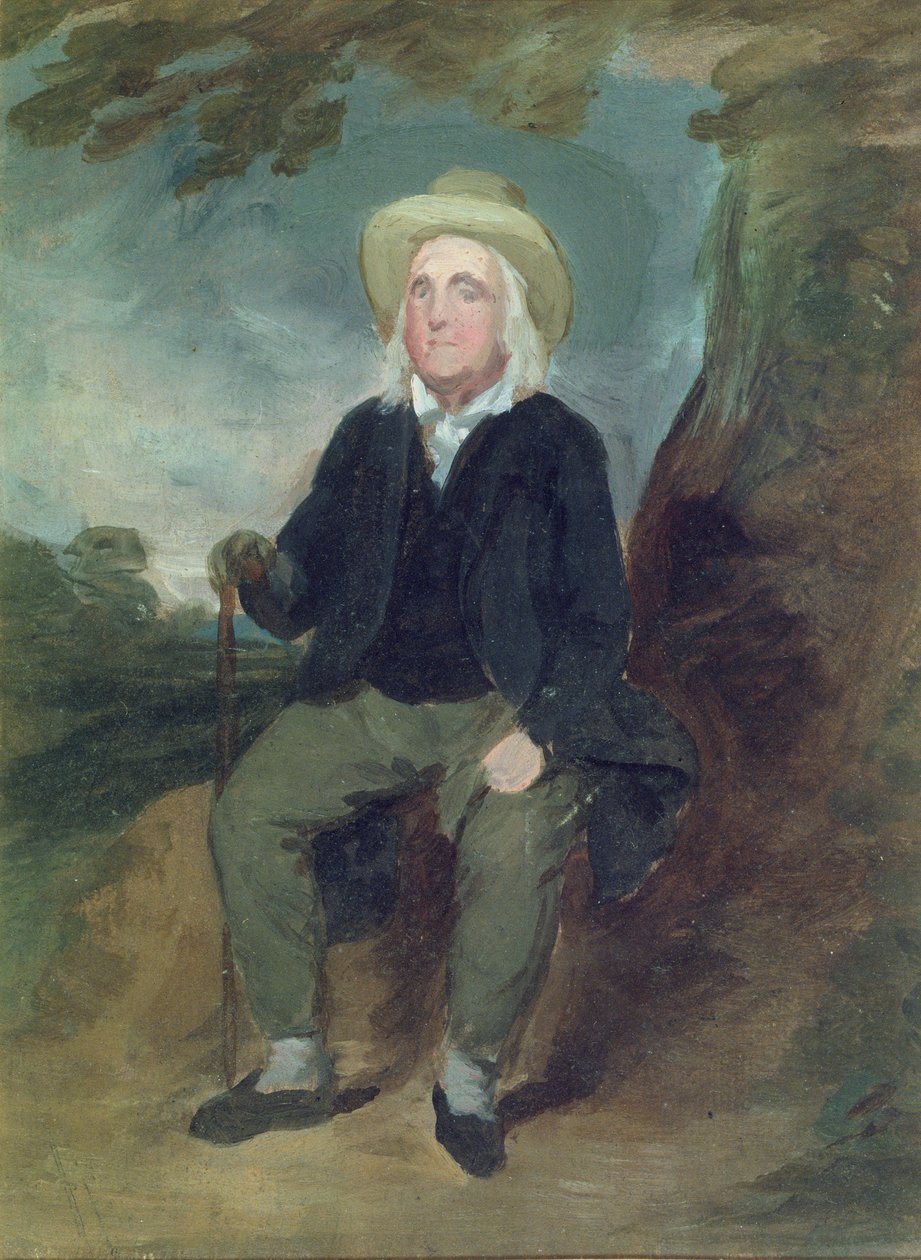 Jeremy Bentham i et imaginært landskap, 1835 (olje på papir) av George Frederick Watts