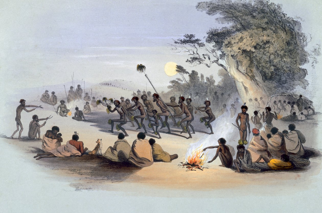 The Aboriginal Inhabitants: The Kuri Dance, fra 