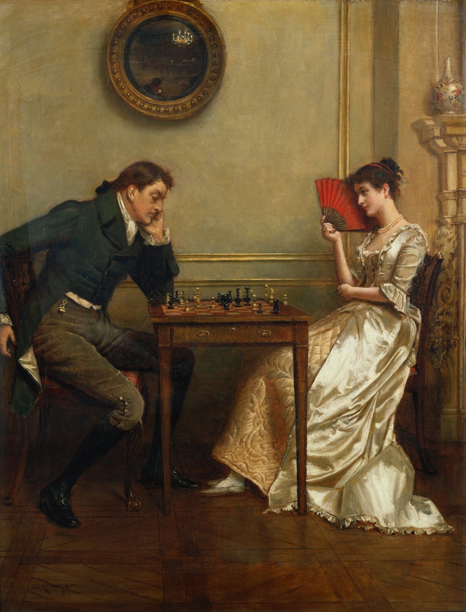 Et sjakkspill av George Goodwin Kilburne