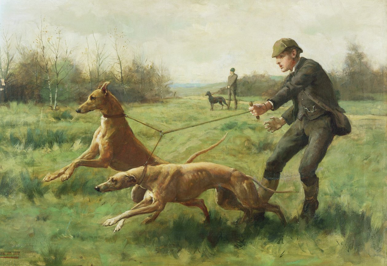 Trener Greyhounds av George Goodwin Kilburne