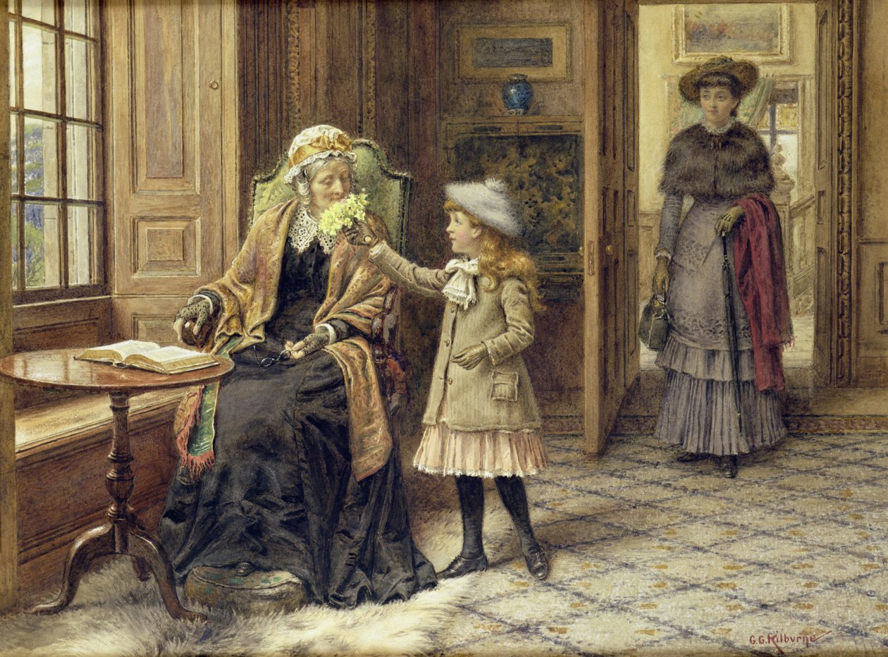 Pose til bestemor av George Goodwin Kilburne