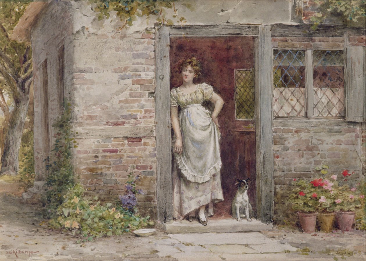 Venter på posten av George Goodwin Kilburne