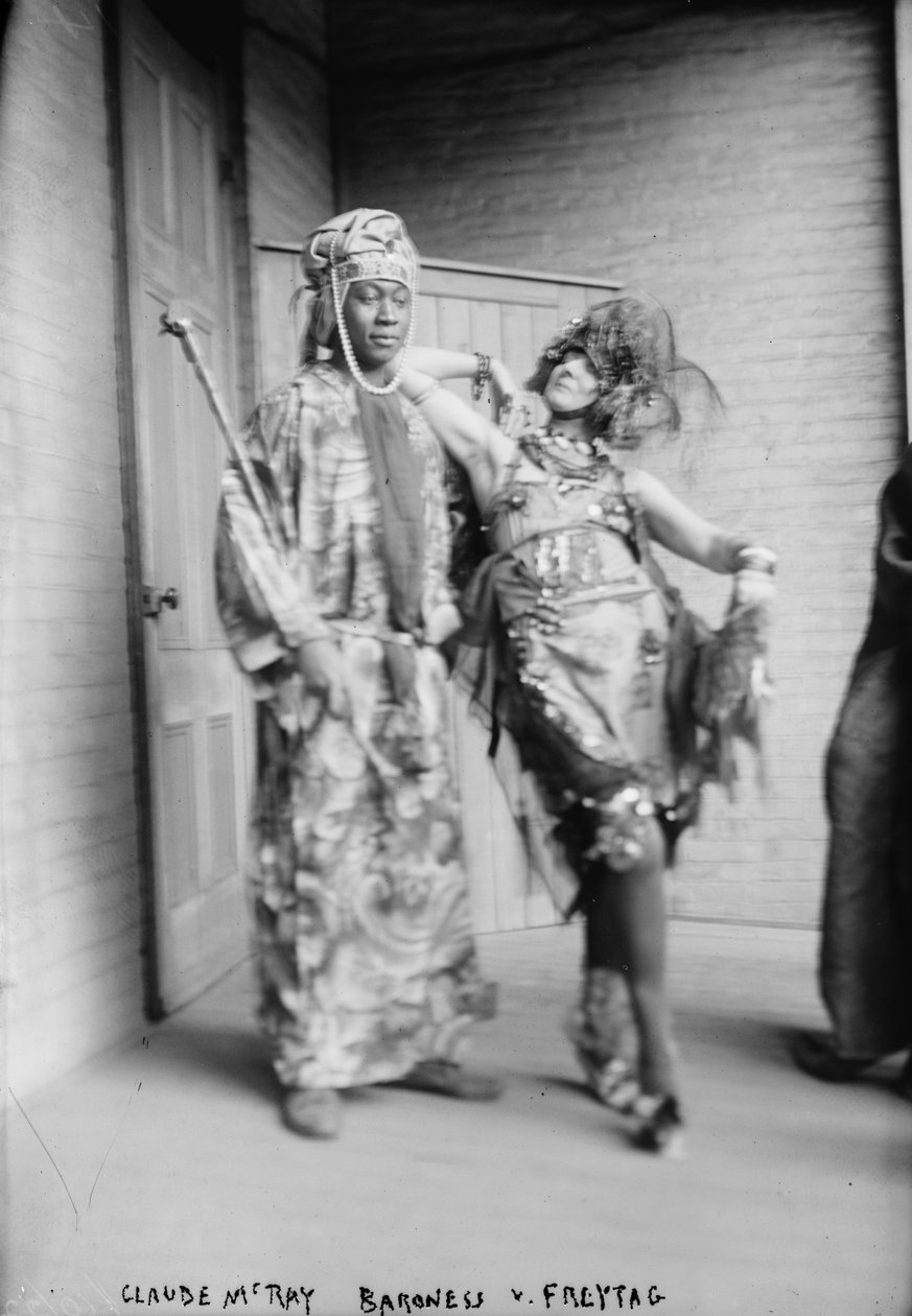 Claude McKay og baronesse Von Freytag-Loringhoven, ca. 1915 av George Grantham Bain