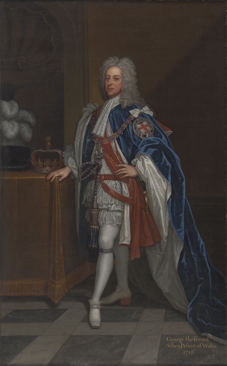 Portrett av kong George II da prins av Wales (1683-1760) av George Hamilton Constantine