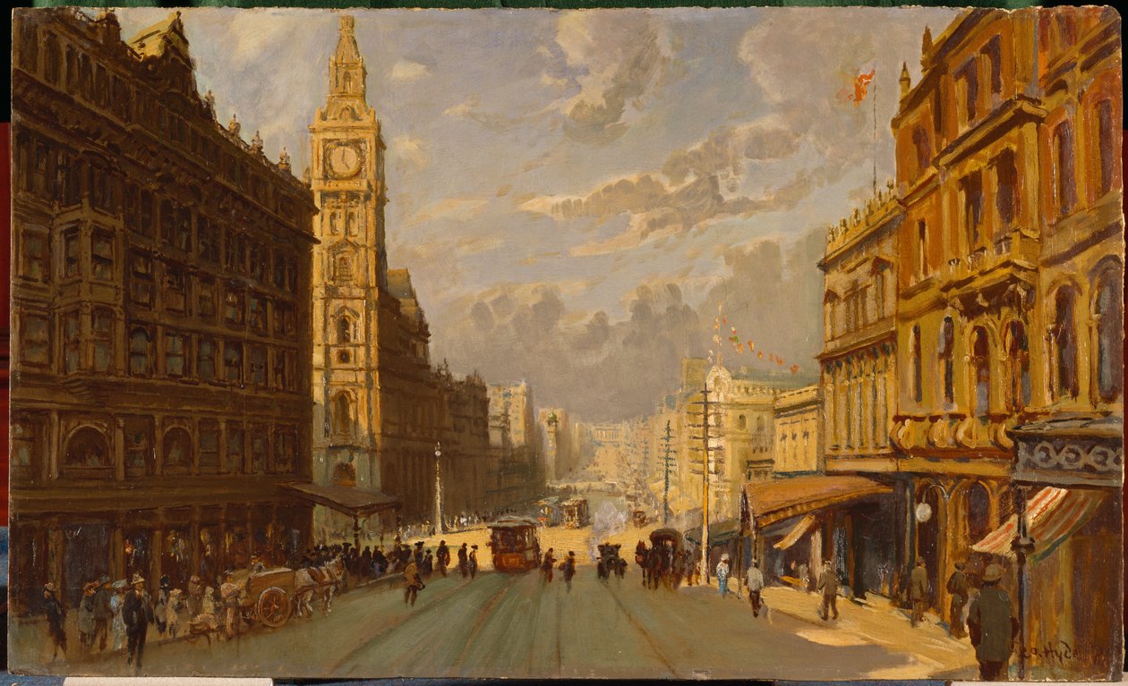 Bourke Street øst av George Hyde Pownall