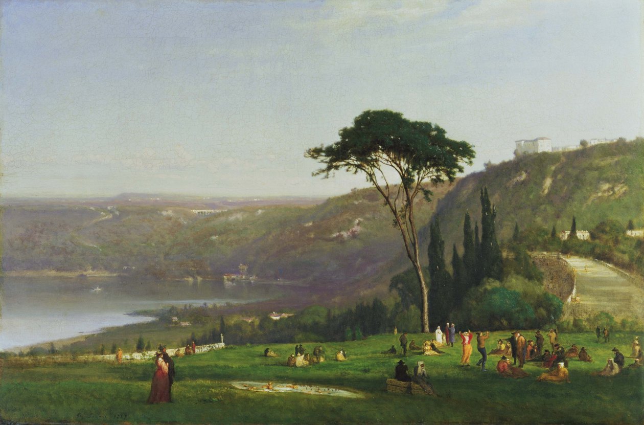 Lake Albano av George Inness