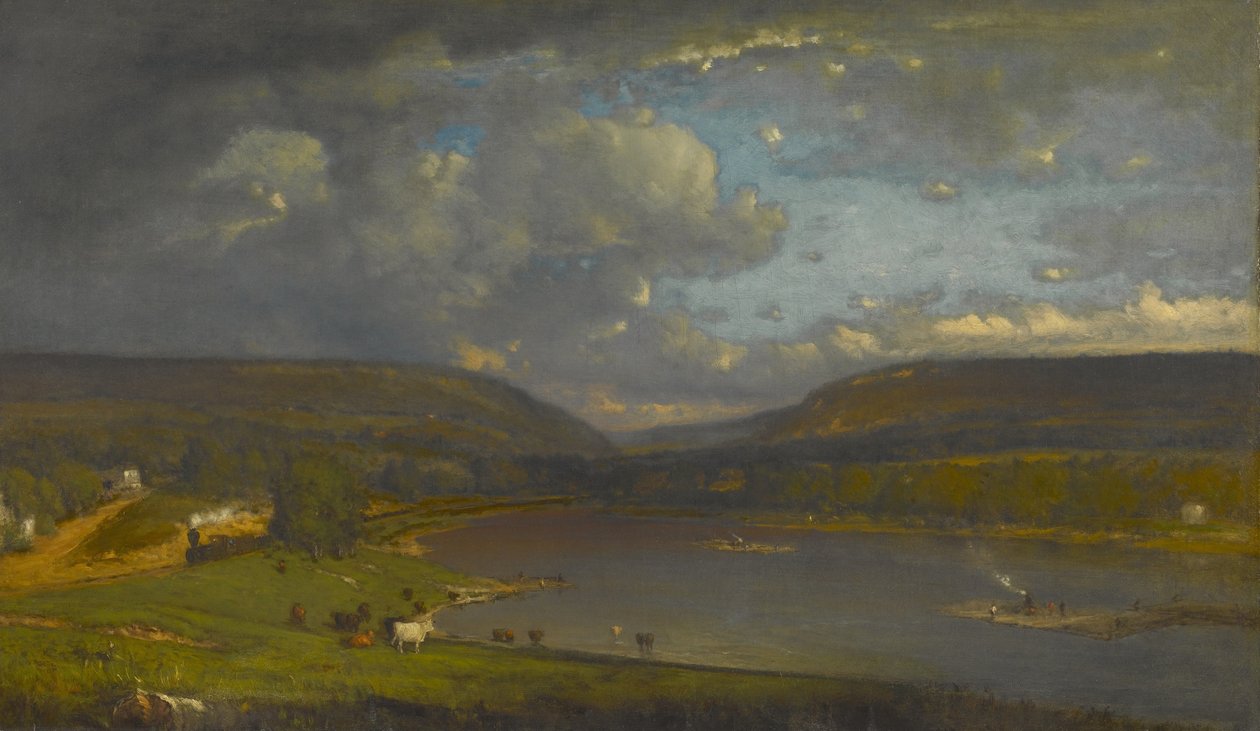 Ved Delaware -elven av George Inness