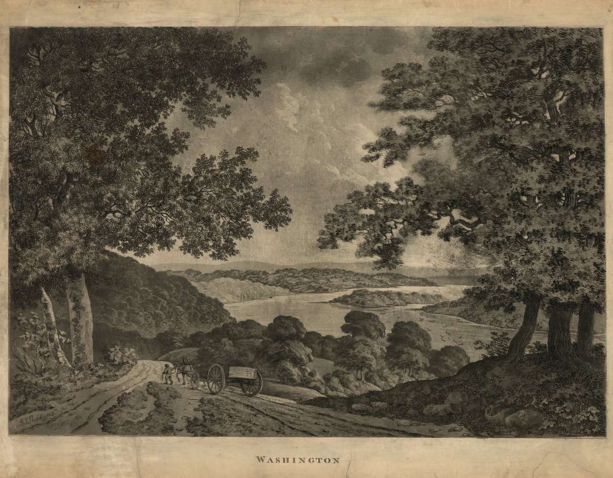 Washington, 1795 (akvatint) av George Isham Parkyns