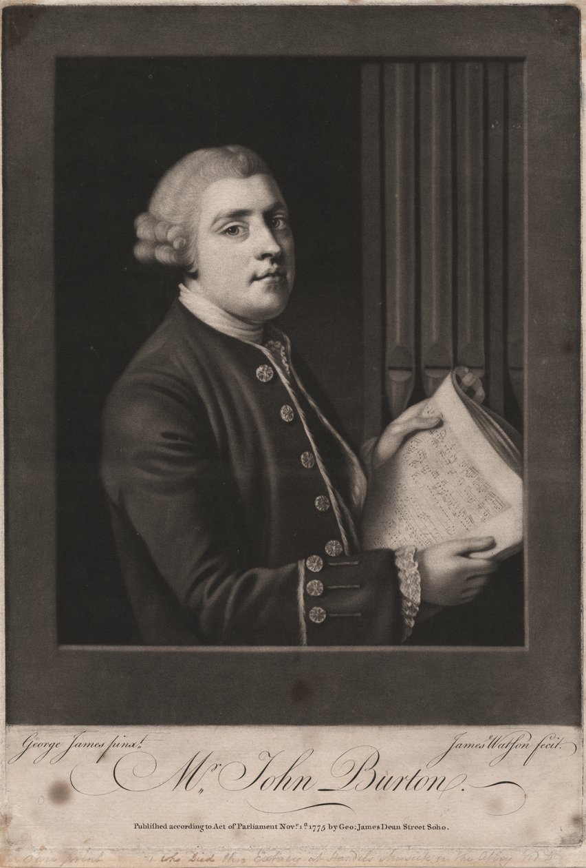 Mr. John Burton, gravert av James Watson (ca. 1740-90), 1775 (mezzotint) av George James