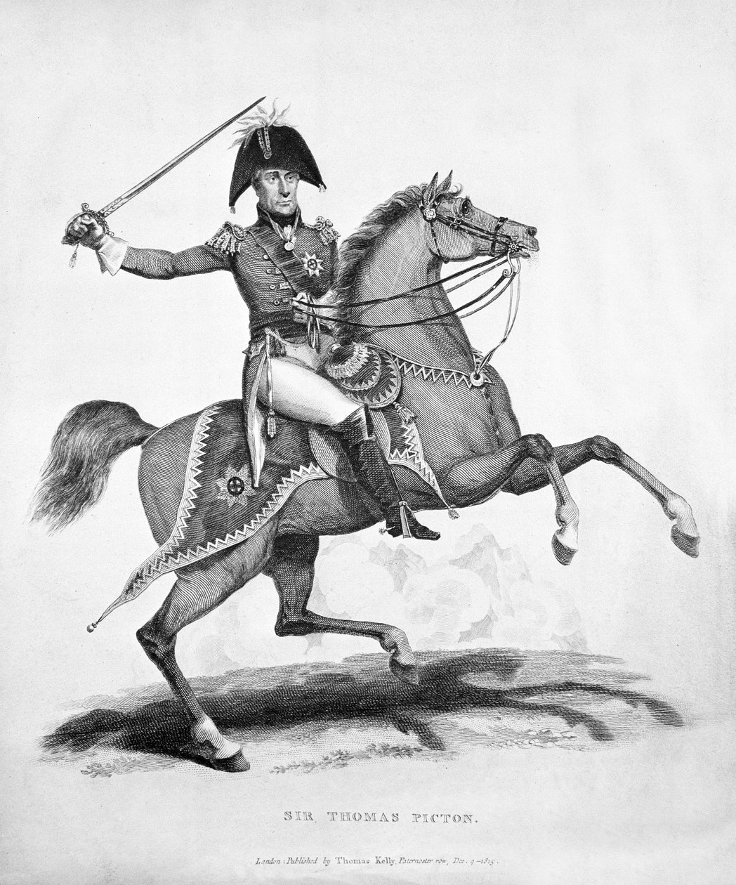 Sir Thomas Picton, gravert av Samuel Mitan, 1815 av George Jones