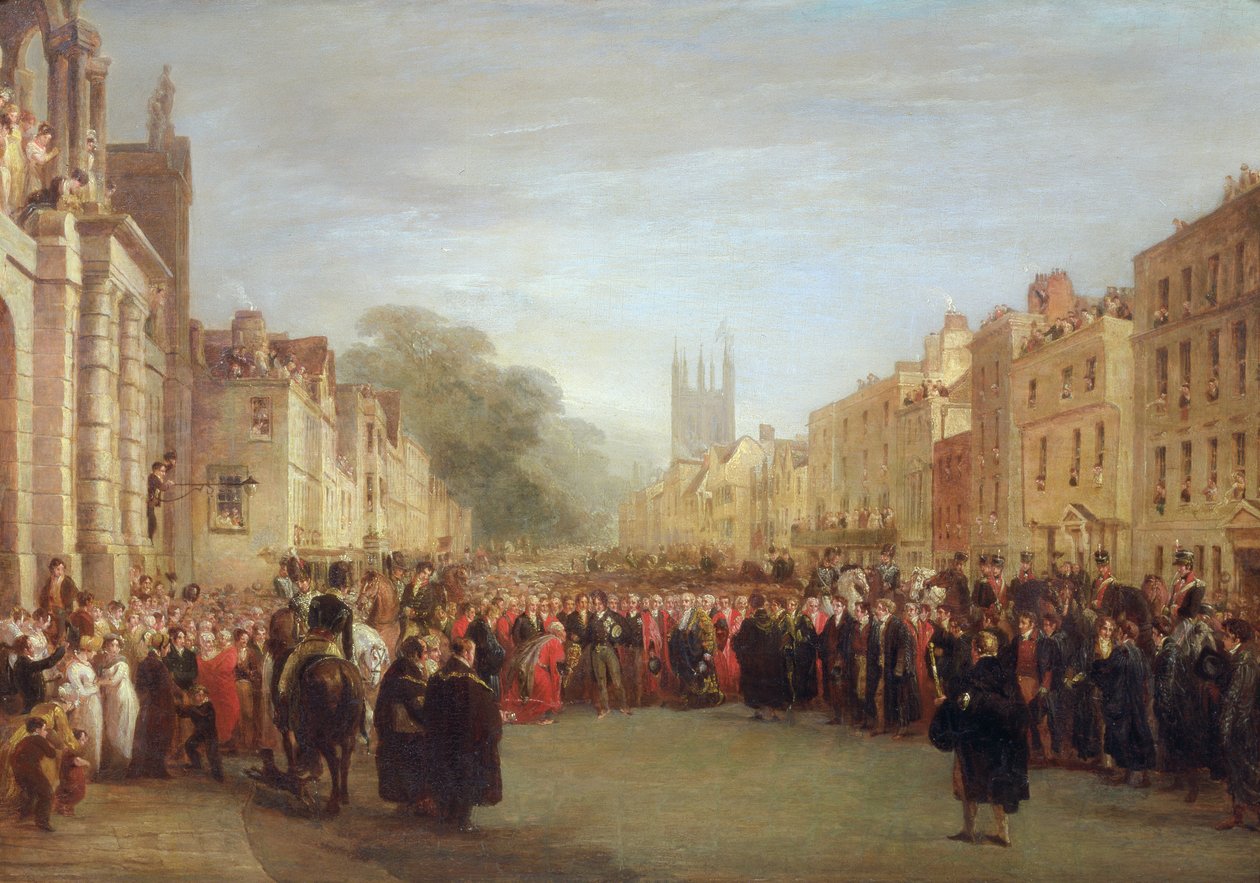 Prinsregentens besøk i Oxford, 1814 av George Jones