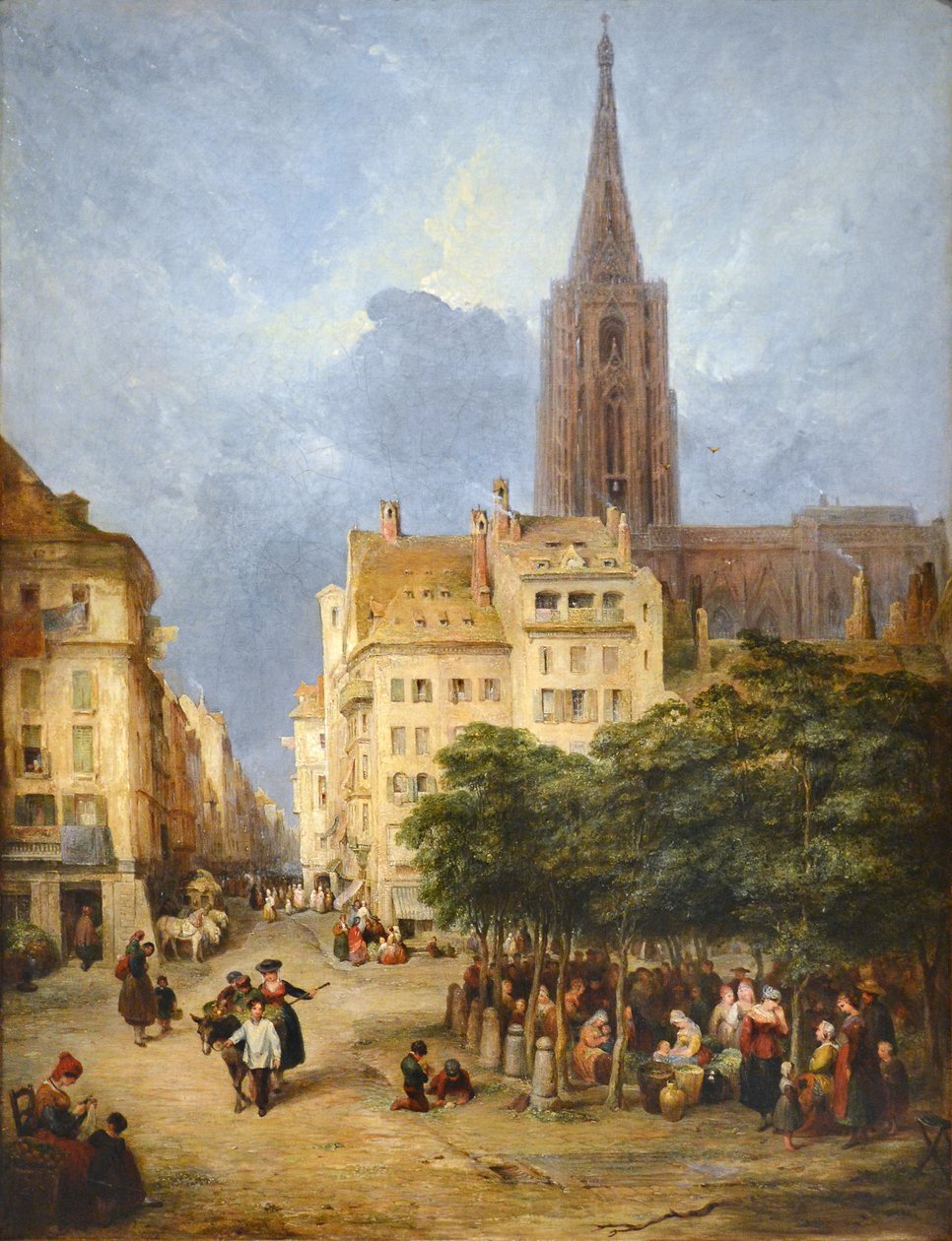 Utsikt over Place Gutenberg i Strasbourg av George Jones